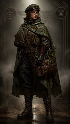 Dieselpunk Aesthetic character design example