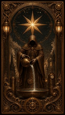 Steampunk Art Style tarot card example