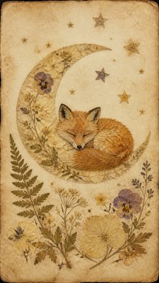 Pressed Flowers baby announcement example