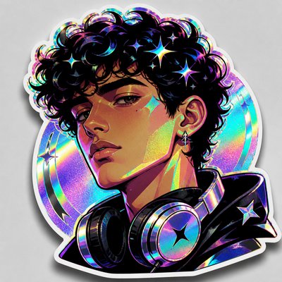 Holographic Sticker Design Discord profile picture example