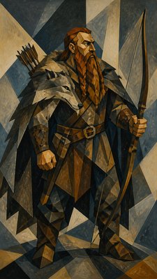 Modernism Art Style tabletop character portrait example