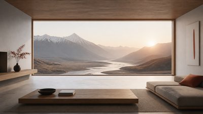 Minimalist Interior Design desktop wallpaper example