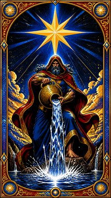 Superhero Comic Art tarot card example