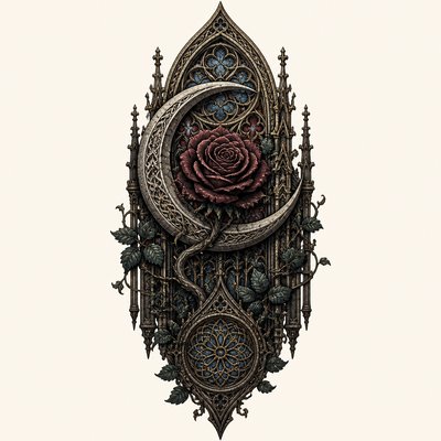 Gothic Architecture Art tattoo design example
