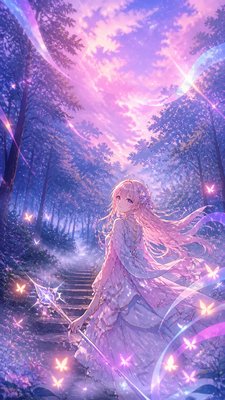Magical Girl Anime Art Style book cover example