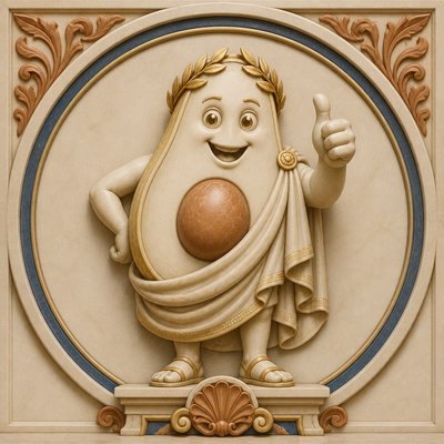 Ancient Greek Classical Art Style sticker example