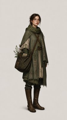 Minimalist Photography Style character design example