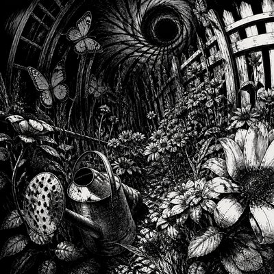 Horror Manga Art Style coloring page example
