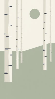 Minimalism Art Style wall art print example