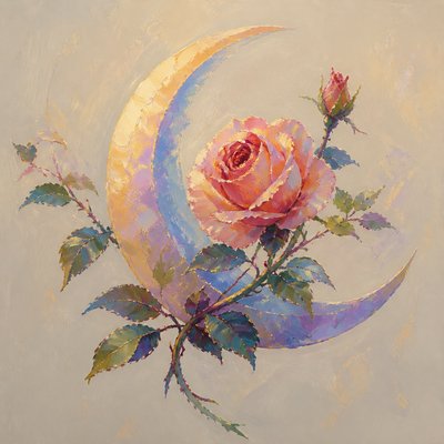 Impressionist Nature Art tattoo design example