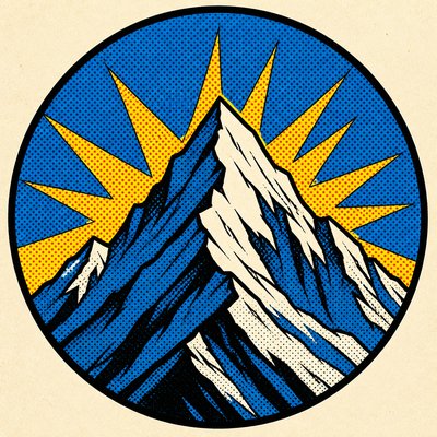 Comic Book Pop Art Style logo concept example