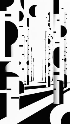 Typographic Minimalism Art Style wall art print example