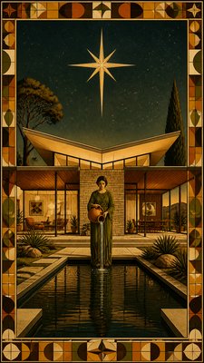 Mid-Century Modern Architecture tarot card example