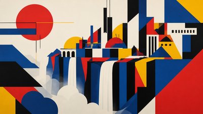 Bauhaus Art Style concept art example