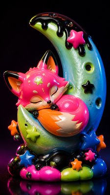 Japanese Toy Art (Sofubi) baby announcement example