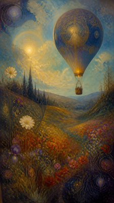 Symbolism Art Style greeting card example