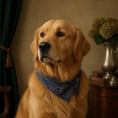 Old Money Aesthetic pet portrait example