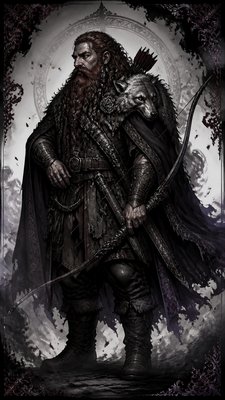 Dark Gothic Anime Art Style tabletop character portrait example