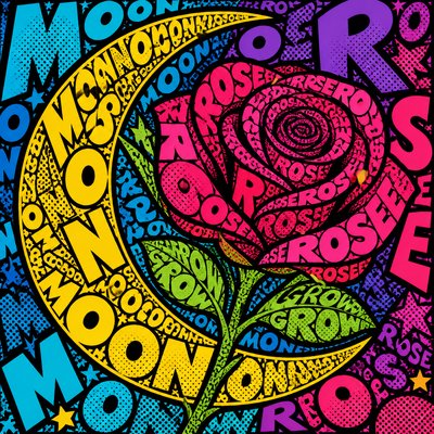 Typography Pop Art Style tattoo design example