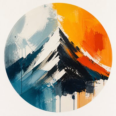 Abstract Art Style logo concept example