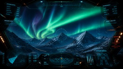 Mecha Pilot Interface View banner example
