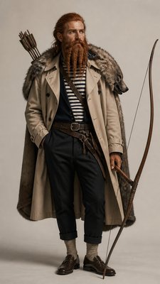 Parisian Chic Fashion Style tabletop character portrait example