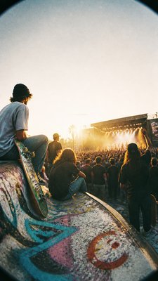 Skater Aesthetic flyer example