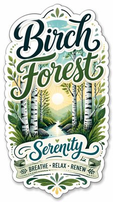 Typography Sticker Design wall art print example