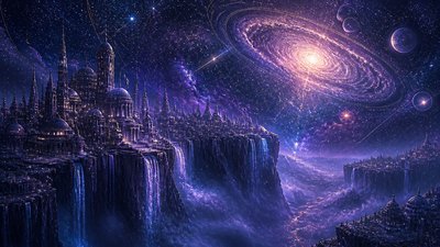 Spacecore Aesthetic concept art example