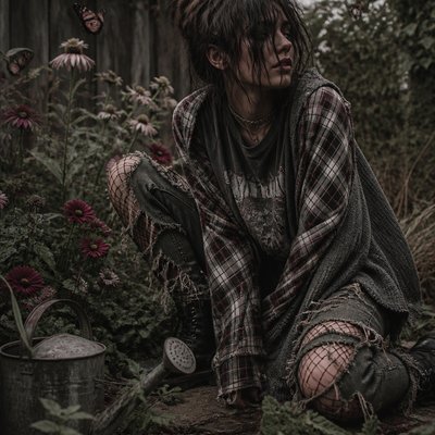 Grunge Fashion Style coloring page example