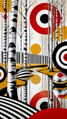 Mod Aesthetic wall art print example