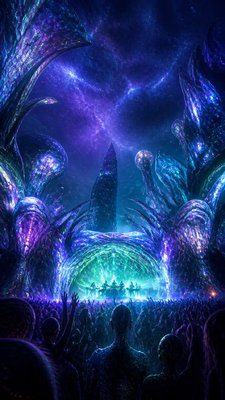 Alien World Sci-Fi Art flyer example