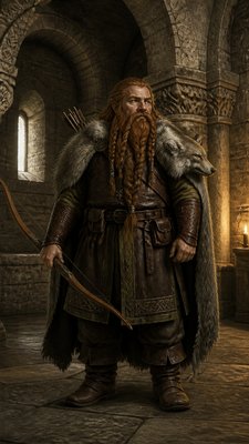 Romanesque Architecture tabletop character portrait example