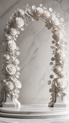 Classical Marble Sculpture Art Style wedding invitation example