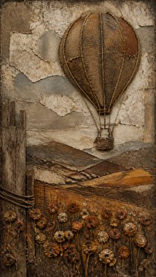 Arte Povera Art Style greeting card example