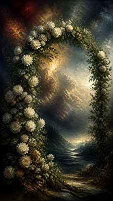 Romantic Classical Art Style wedding invitation example