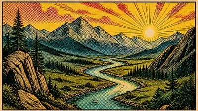 Retro Comic Art desktop wallpaper example