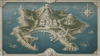 Neoclassical Architecture fantasy map example