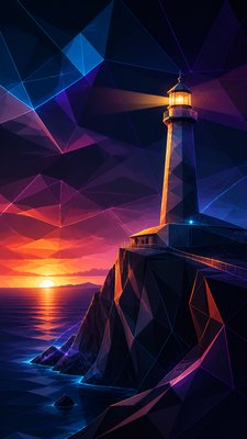 Digital Geometric Art poster example
