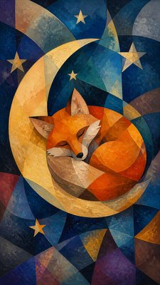 Abstract Still Life Art Style baby announcement example