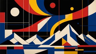 Bauhaus Art Style banner example