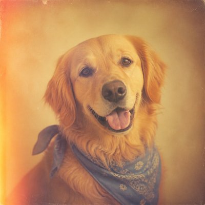 Nostalgiacore Aesthetic pet portrait example