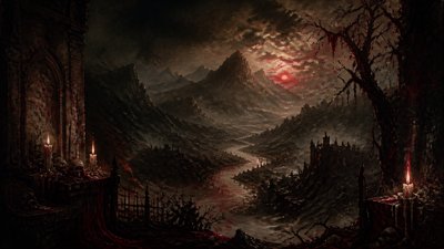 Gothic Horror Art desktop wallpaper example