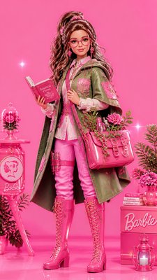 Barbiecore Aesthetic character design example