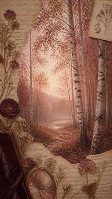 Romantic Academia Aesthetic wall art print example