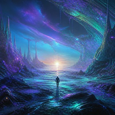 Alien World Sci-Fi Art album cover example