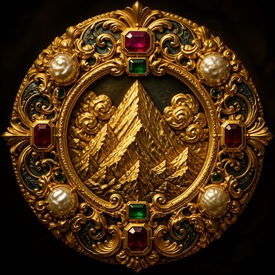 Baroque Jewelry Style logo concept example