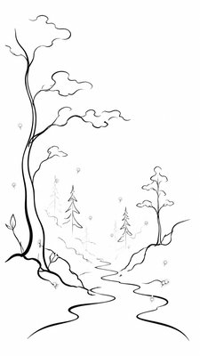 Minimalist Line Portrait Style book cover example