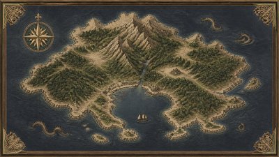 Old Money Aesthetic fantasy map example