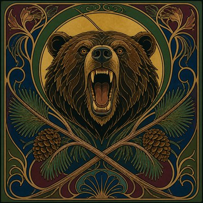 Art Nouveau Style t-shirt design example